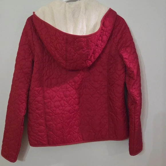 Disney MINNIE MOUSE Women's Red Puffer Jacket - Picture 5 of 8